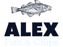 Alex Fish and Chips logo